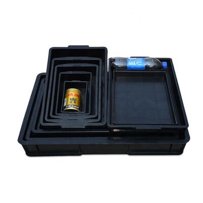 검은 선도성 ESD PP 트레이 345x225x60mm PCB 취급 및 포장