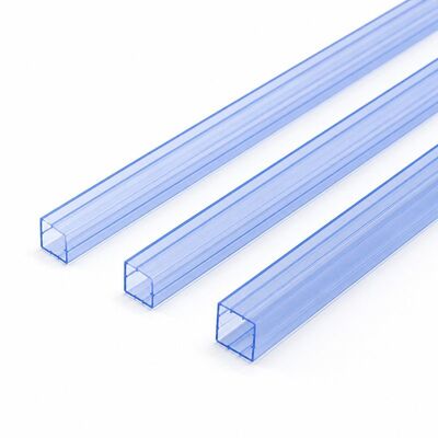 투명 ESD PVC 사각형 IC 패키징 튜브 맞춤형 부품 보관용
