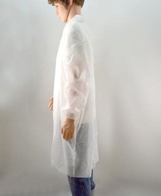 탄력 있는 소매로 통기성이 있는 무균실 버릴 수 있는 비 우븐 실험실 가운 SM