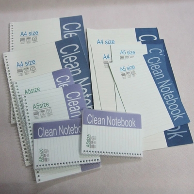 PVC 표지 린트는 50 페이지 A5 고청정실 스프링 노트를 자유롭게 합니다