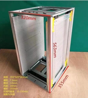 355X320X563mm 반대 정전기 부속물 알루미늄 ESD PCB 메가진 랙
