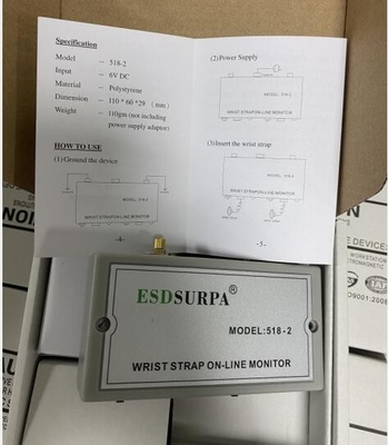 1.8W 반대 정전기 부속물, SURPA 518-2 ESD 접지환 모니터