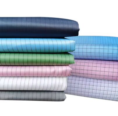 클린룸 작업복 ESD 방진 원단, 정전기 방지, 능직