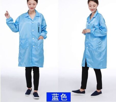 S-XXXL 폴리에스터 호흡성 ESD 청결실 의류