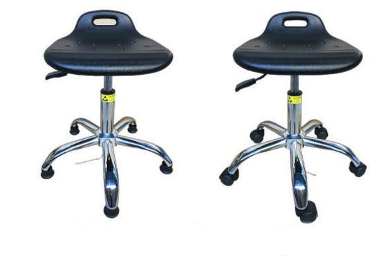 제약공장을 위한 휠과 PU 지촉 건조 방 대전 방지 ESD 걸상 의자